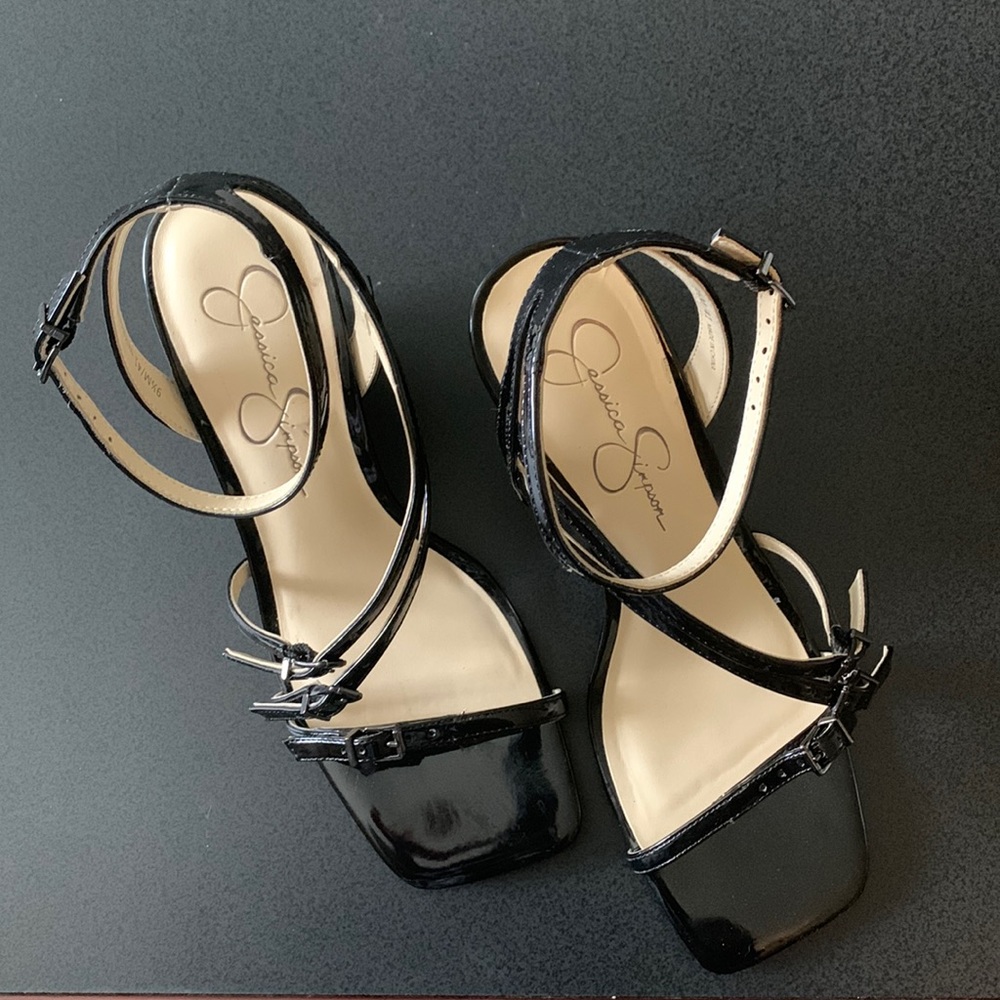 Jessica Simpson Black Aliara Wedge 9.5